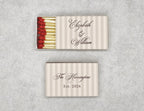 Personalized Wedding Matchboxes with Elegant Script Typography - Front View Product Showcase
