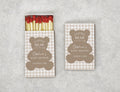 Personalized Baby Shower Matchboxes with Custom Moon Design - Front View Product Showcase