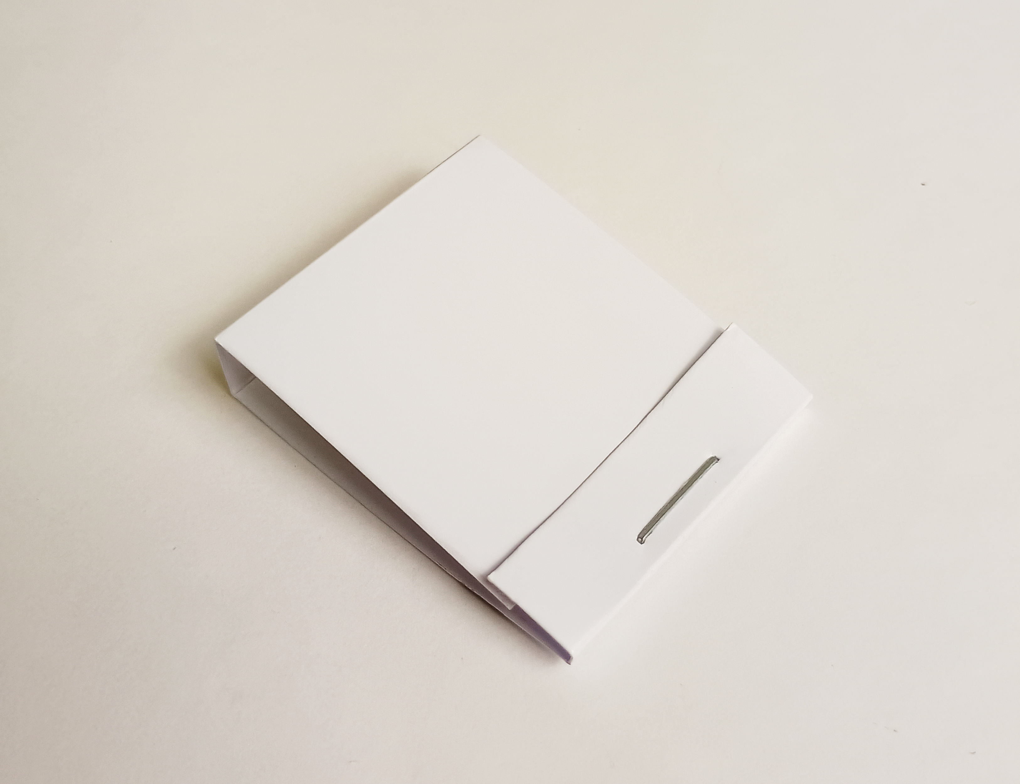 Elegant three-sided matchbook design template
