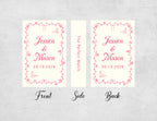 Personalized Wedding Matchboxes with Elegant Script Typography - Lifestyle Setting Display