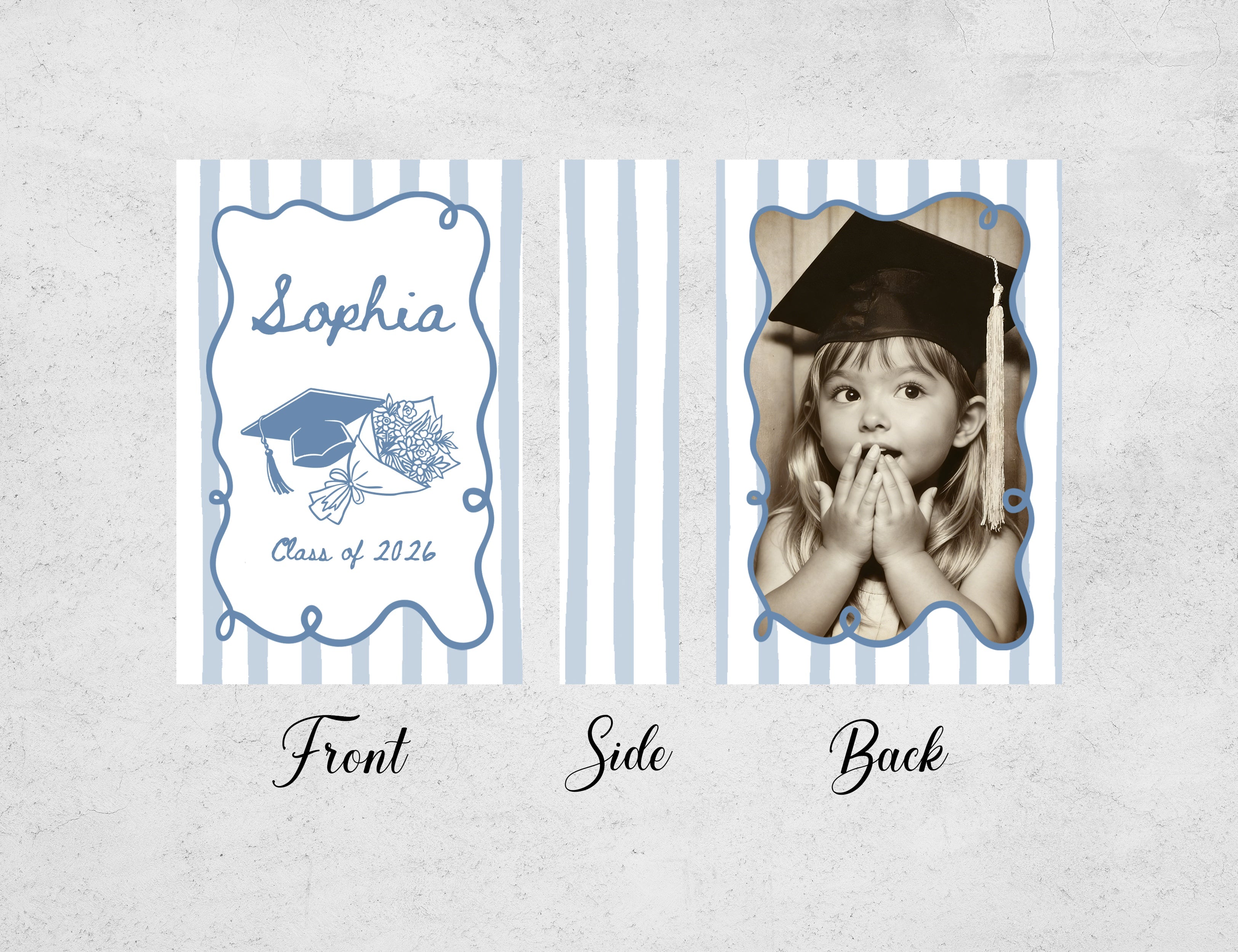 Elegant graduation matchbox with Class of 2026 design