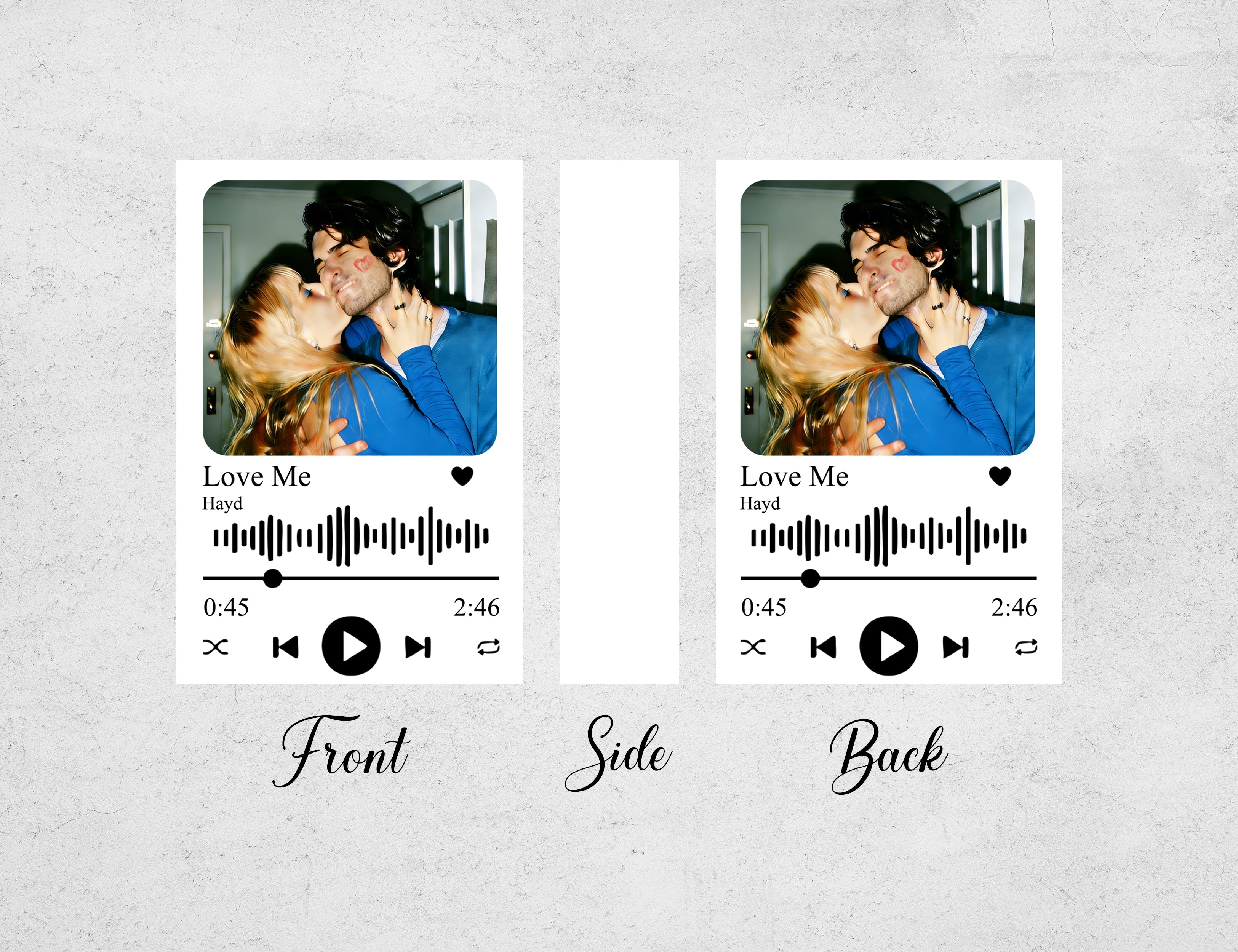 Elegant music player matchbox with retro cassette design
