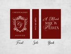 Personalized Wedding Matchboxes with Elegant Script Typography - Lifestyle Setting Display