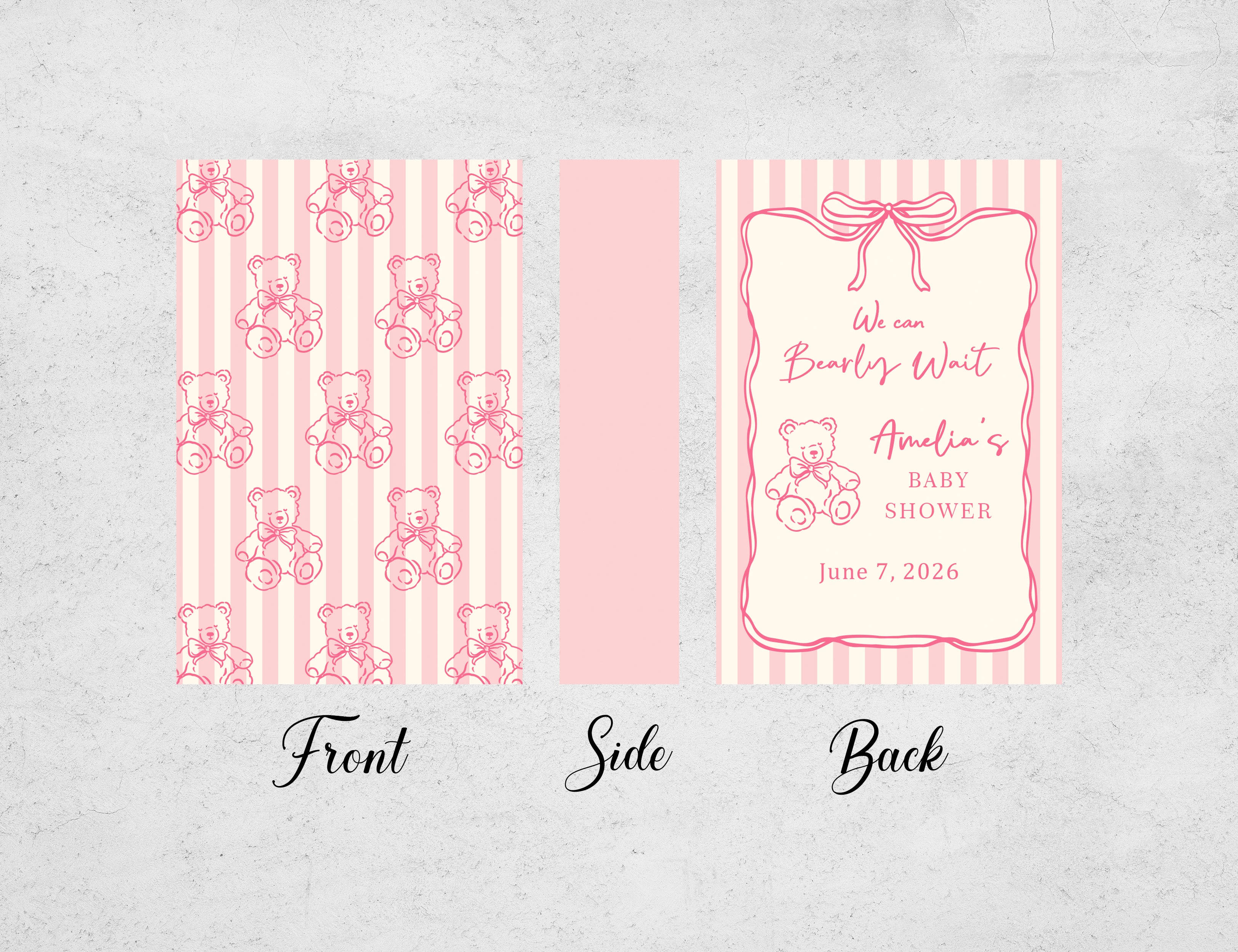 Personalized Baby Shower Matchboxes with Custom Moon Design - Lifestyle Setting Display