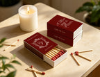 Personalized Wedding Matchboxes with Elegant Script Typography - Product Scale Reference