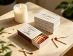 Personalized Wedding Matchboxes with Elegant Script Typography - Product Scale Reference
