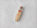 Personalized Wildflower Wedding Glass Bottle Matches - Let Love Glow Favors