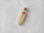 Personalized Wildflower Wedding Glass Bottle Matches - Let Love Glow Favors